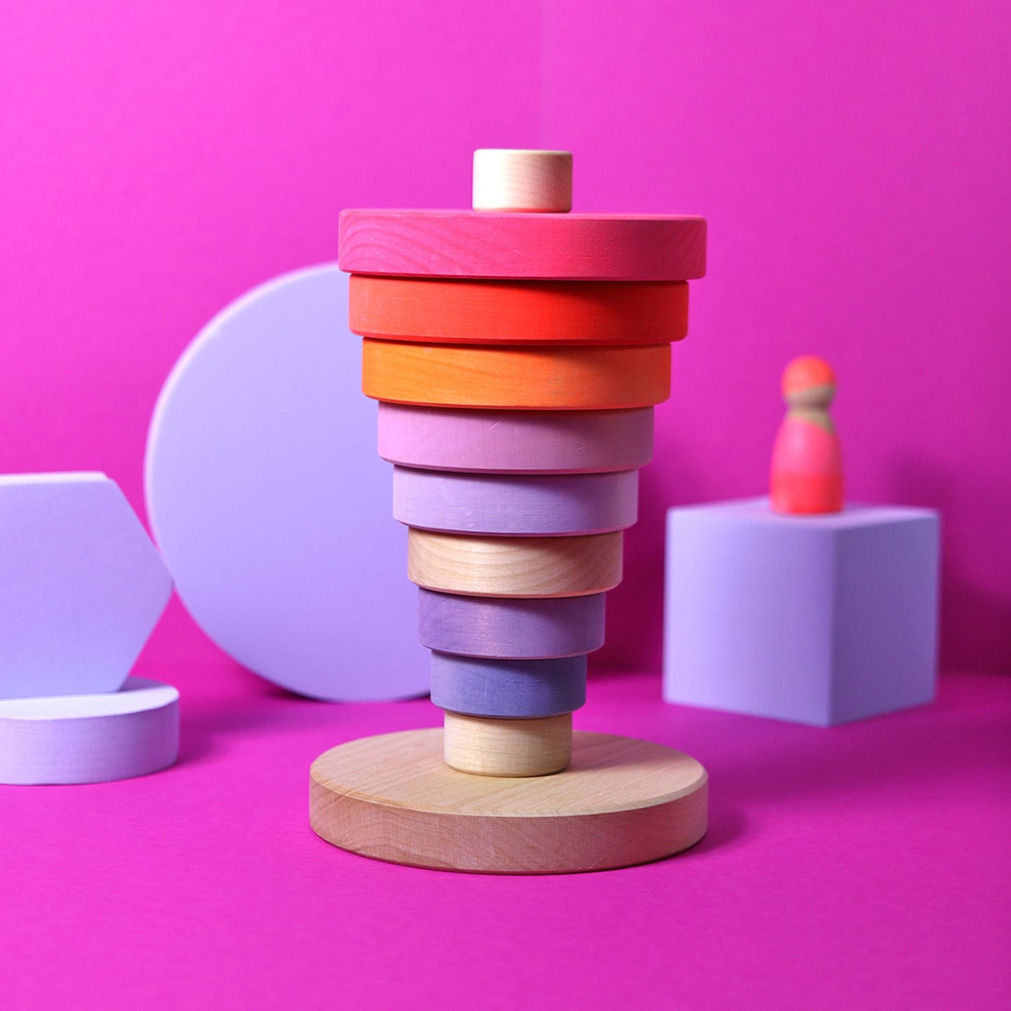 GRIMM'S Conical Tower Neon Pink 2023
