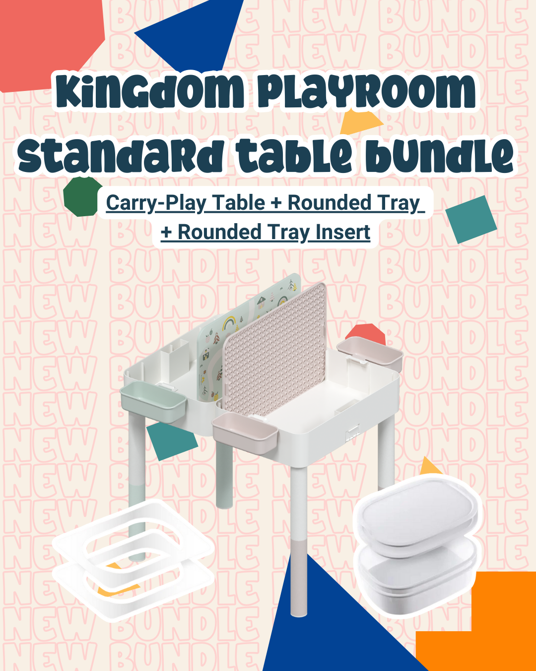 BUNDLE *NEW Basic 2025* Kingdom Playroom Carry-Play™ Kids Table