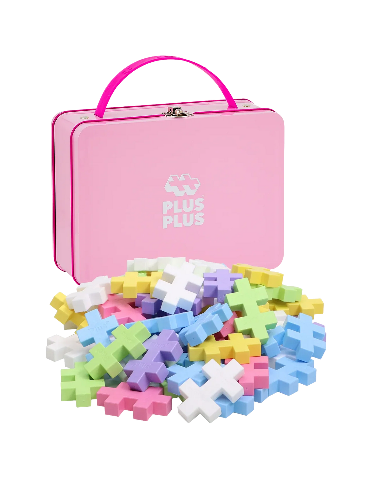 PLUS PLUS BIG Suitcase Pink 70pcs - Bueno Blocks