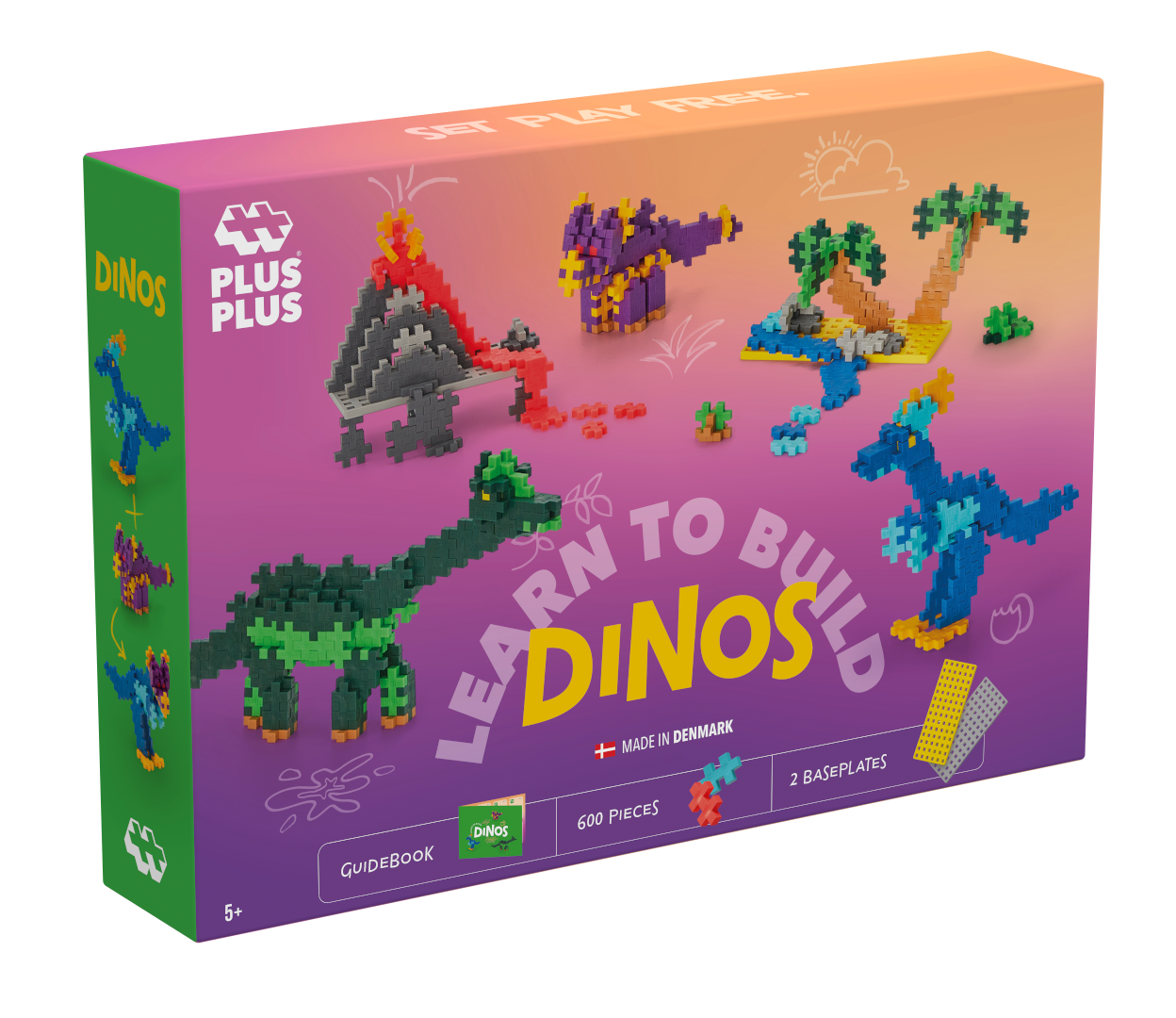 PLUS PLUS Learn to Build Dinosaurs 600pcs
