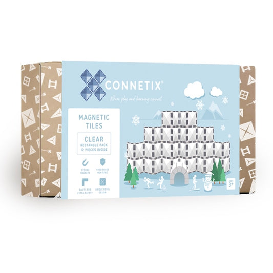 CONNETIX Clear Rectangle Pack 12pc