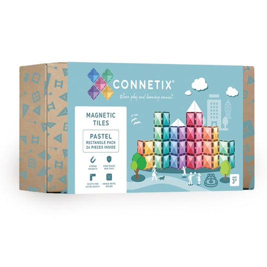 CONNETIX Pastel Rectangle Pack 24pc