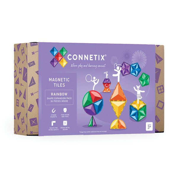 CONNETIX Rainbow Shape Expansion Pack 36pc