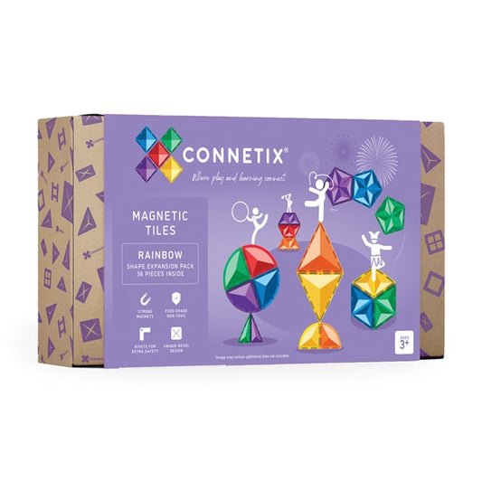 CONNETIX Rainbow Shape Expansion Pack 36pc