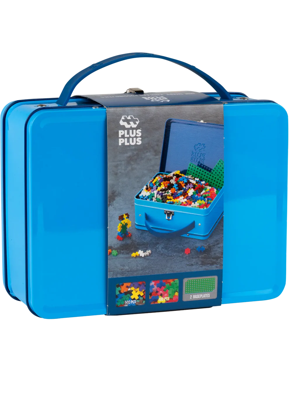 PLUS PLUS Suitcase Blue 600pcs - Bueno Blocks