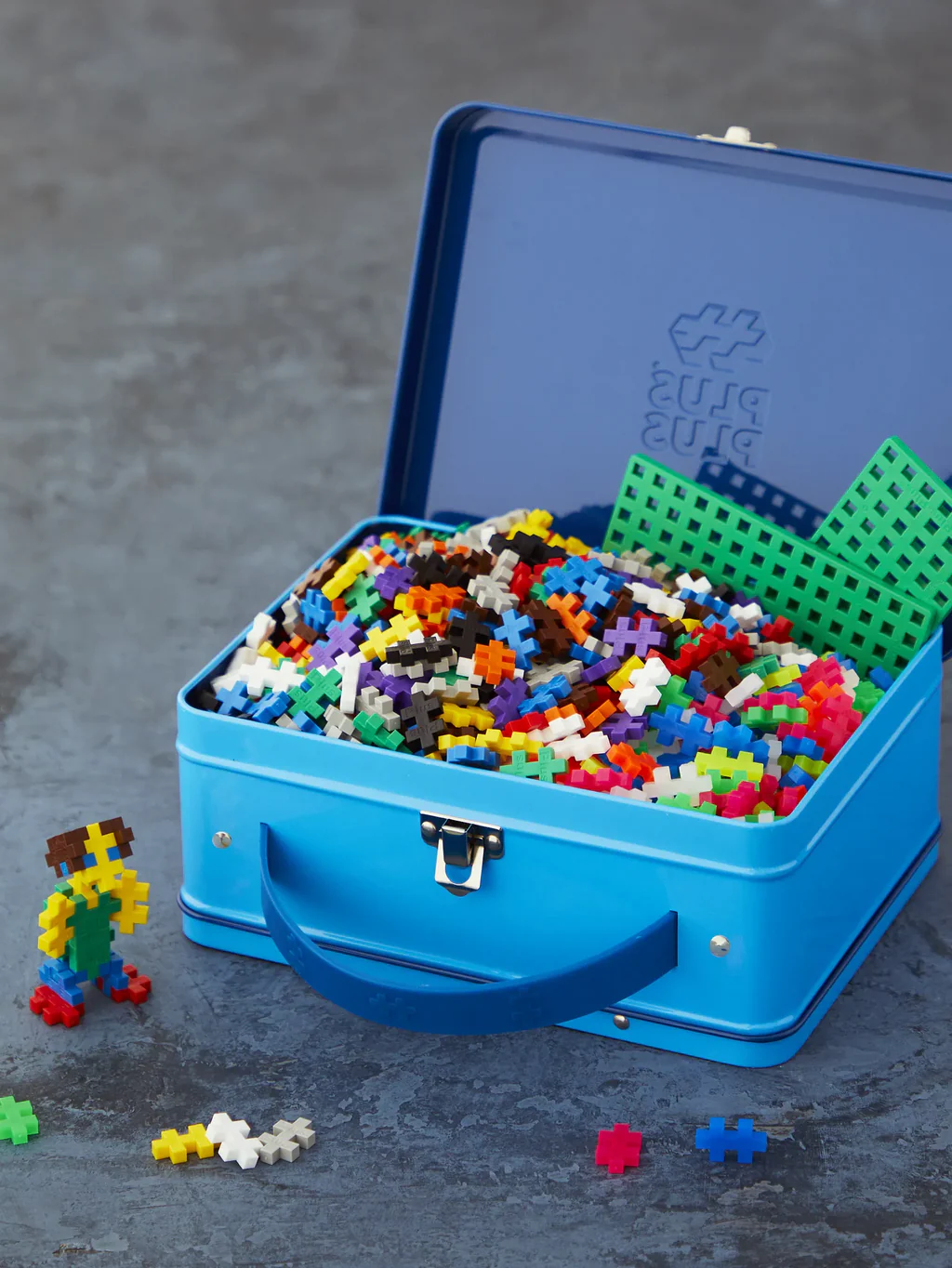 PLUS PLUS Suitcase Blue 600pcs - Bueno Blocks