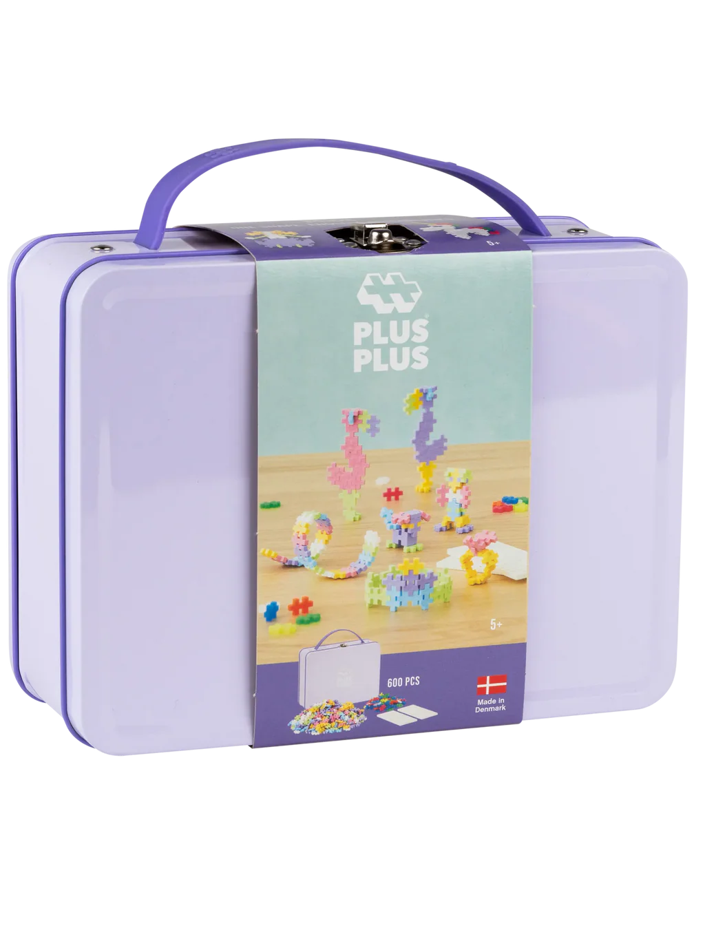 PLUS PLUS Suitcase Purple 600pcs - Bueno Blocks