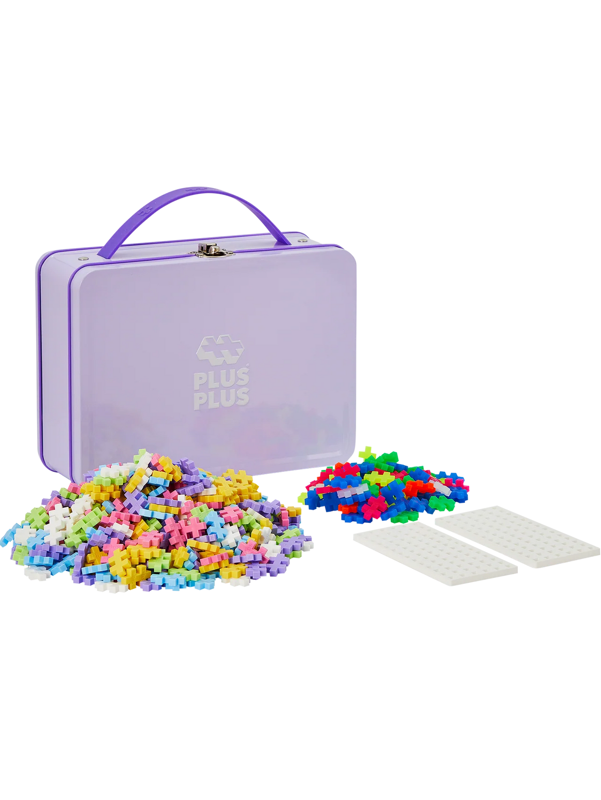 PLUS PLUS Suitcase Purple 600pcs - Bueno Blocks