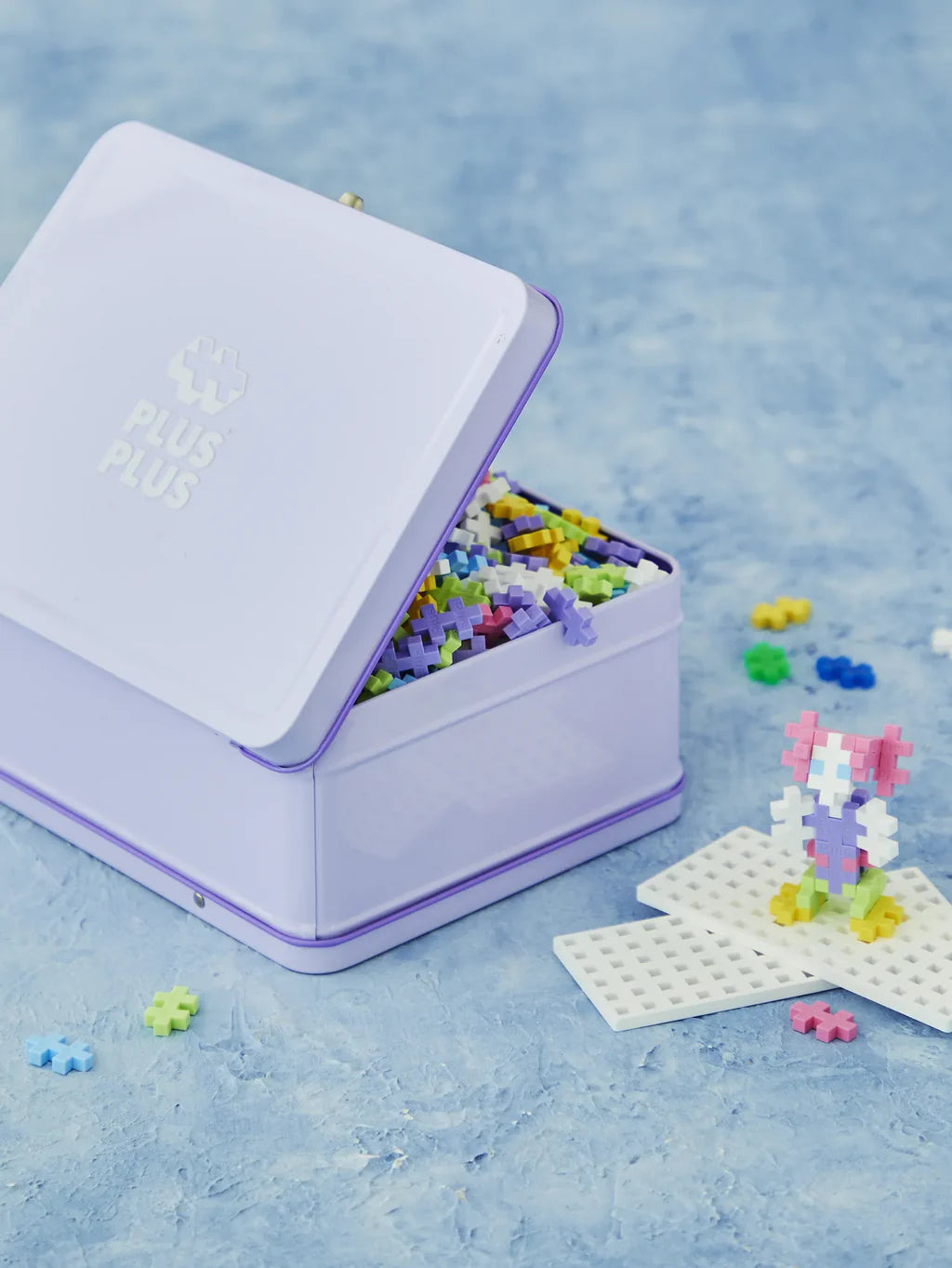 PLUS PLUS Suitcase Purple 600pcs - Bueno Blocks