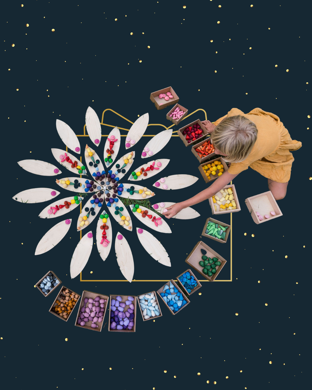 {3-5yo} Grapat Mandalas + Petals Platform