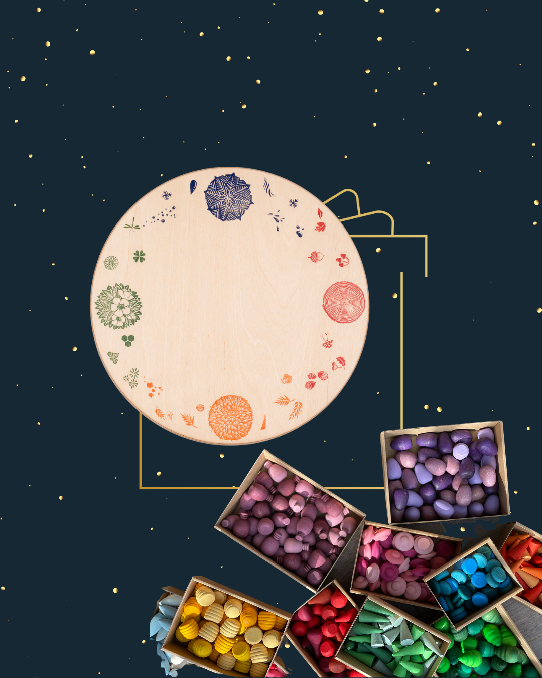 {3-5yo} Grapat Mandalas + 4 Seasons 4 Elements