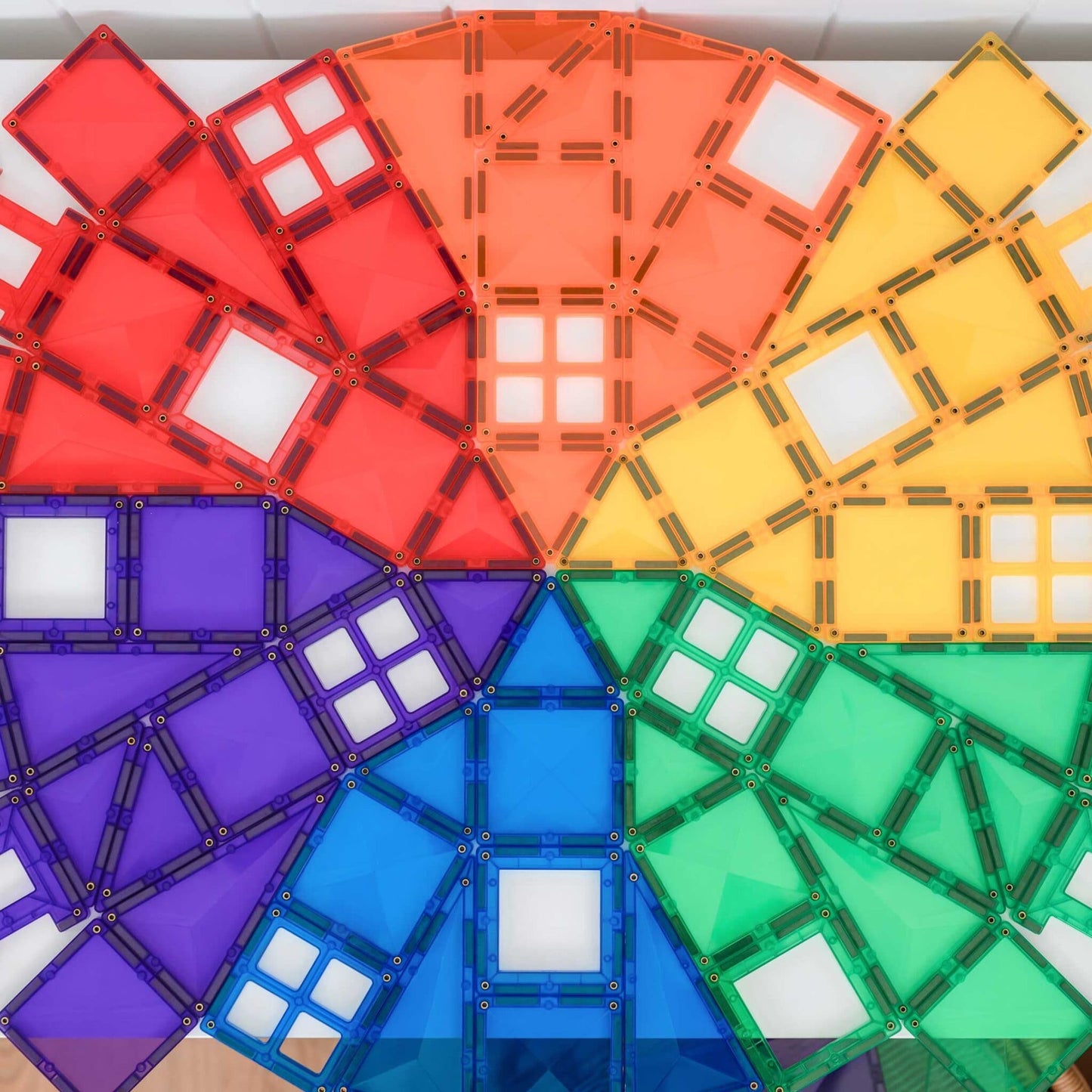 Connetix Tiles Rainbow Creative Pack 102 pc - Bueno Blocks