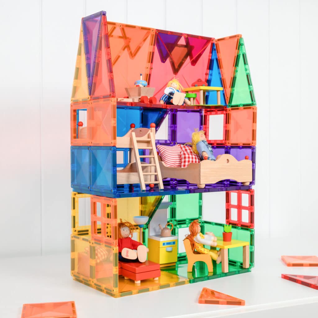 Connetix Tiles Rainbow Starter Pack 60 pc - Bueno Blocks