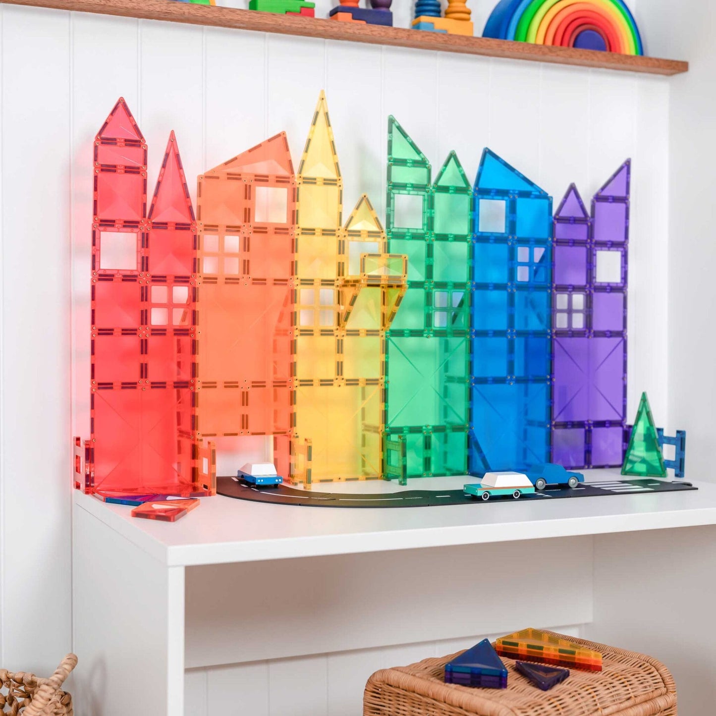 Connetix Tiles Rainbow Creative Pack 102 pc - Bueno Blocks
