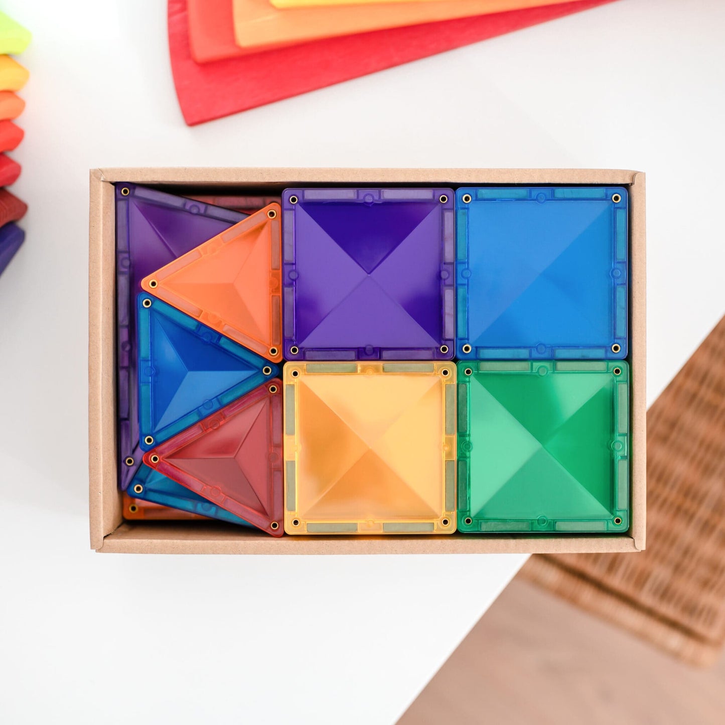 Connetix Tiles Rainbow Starter Pack 60 pc - Bueno Blocks