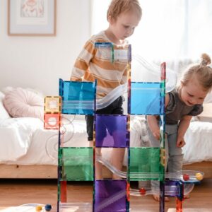 CONNETIX Rainbow Ball Run Pack 92pc - Bueno Blocks