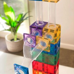 CONNETIX Rainbow Ball Run Pack 92pc - Bueno Blocks
