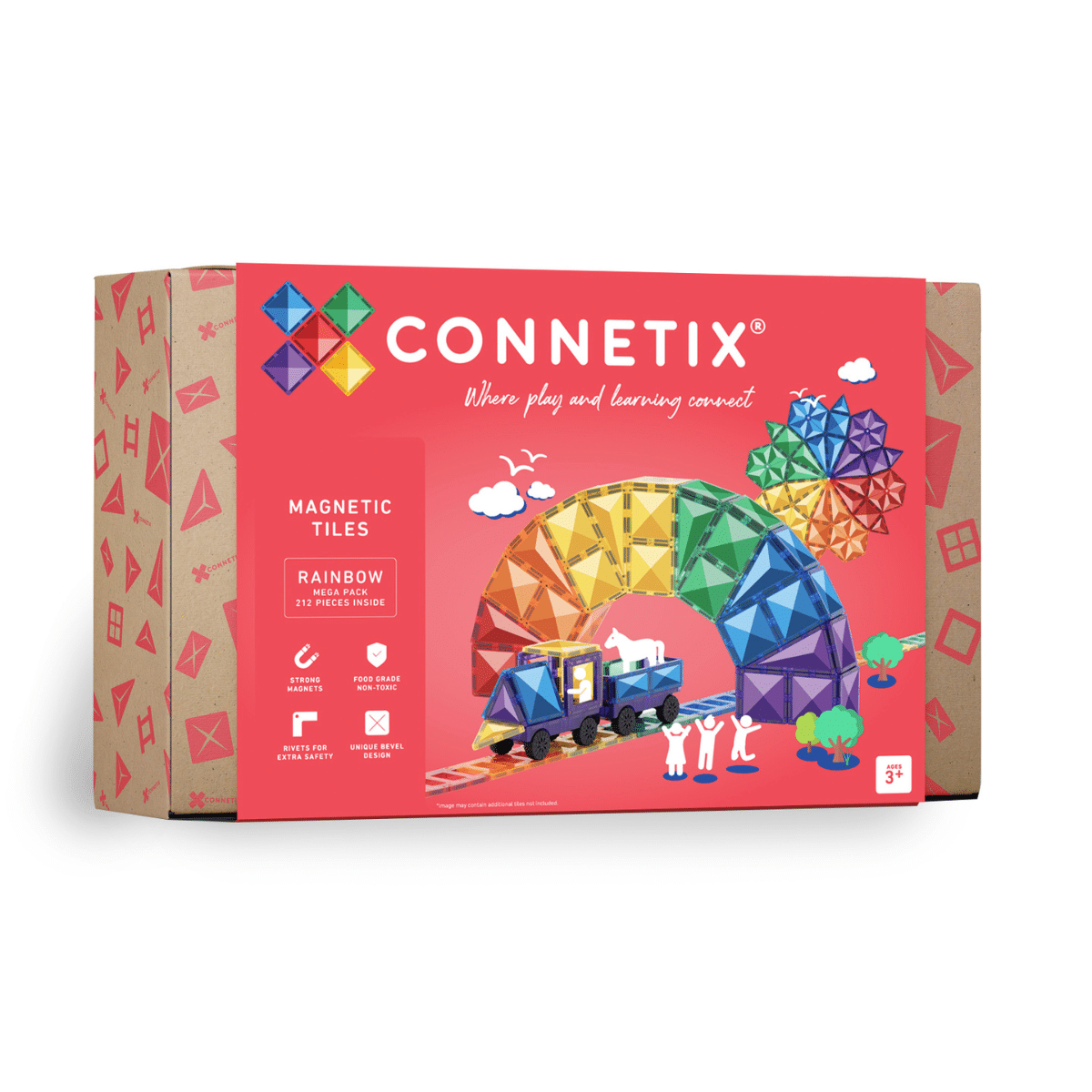 CONNETIX Rainbow Mega Pack 212pc - Bueno Blocks