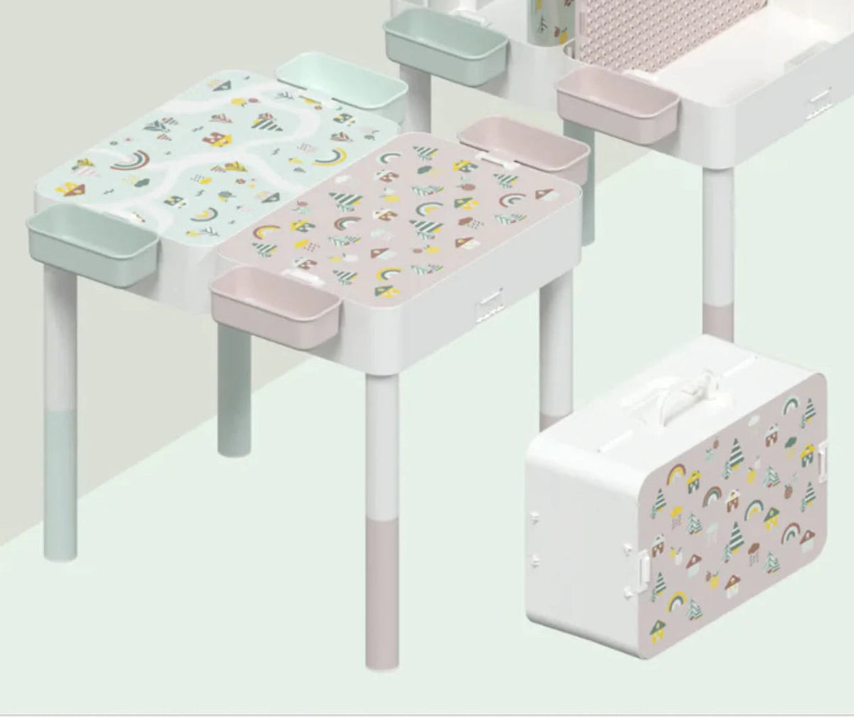 BUNDLE *NEW Basic 2025* Kingdom Playroom Carry-Play™ Kids Table - Bueno Blocks