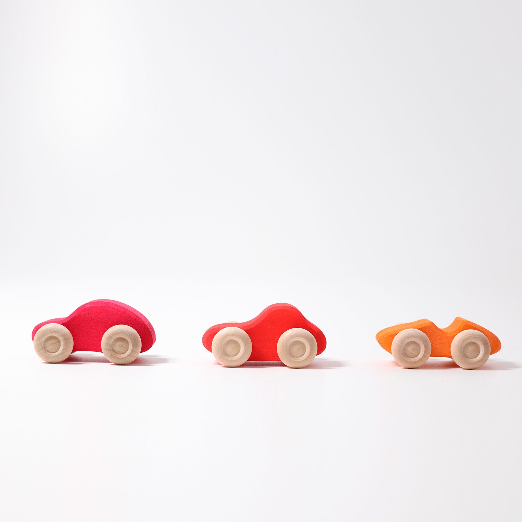 Grimm's Coloured Wooden Cars - Bueno Blocks