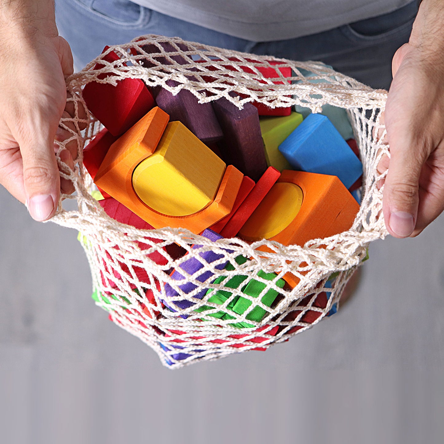 Grimm's 60 Coloured Geo-Blocks Malaysia - Bueno Blocks