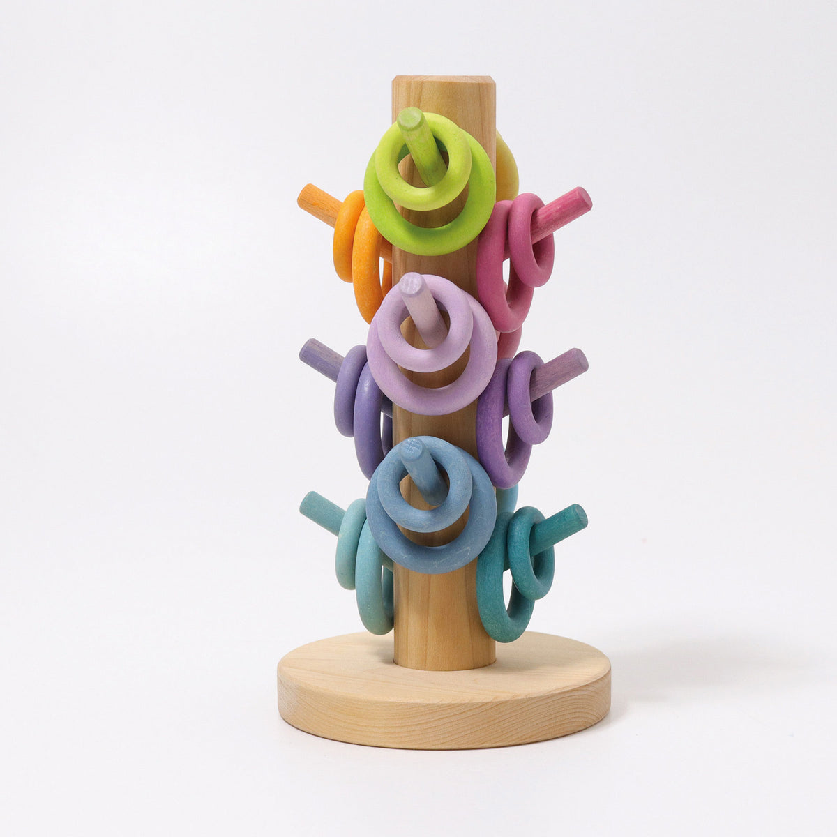 Grimm's Sorting Helper Building Rings Pastel - Bueno Blocks