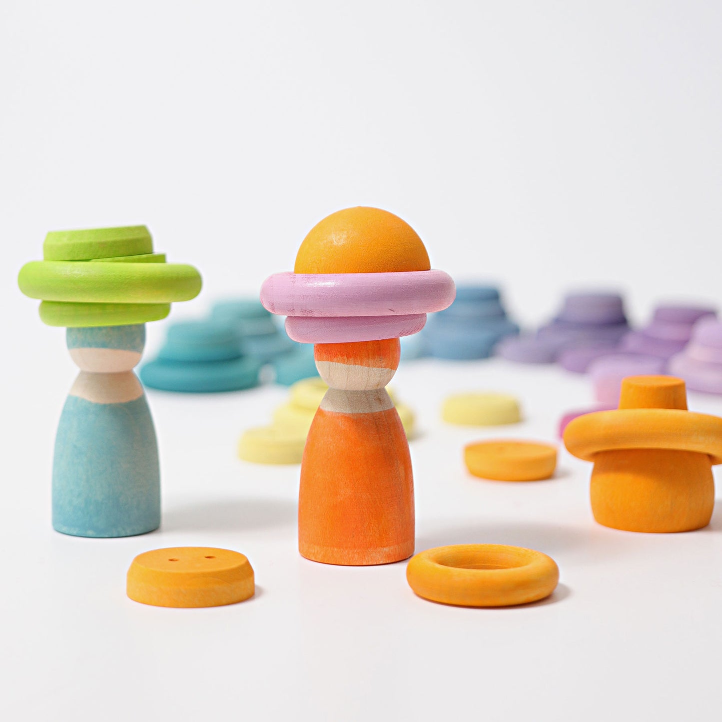 Grimm's Building Rings Pastel - Bueno Blocks