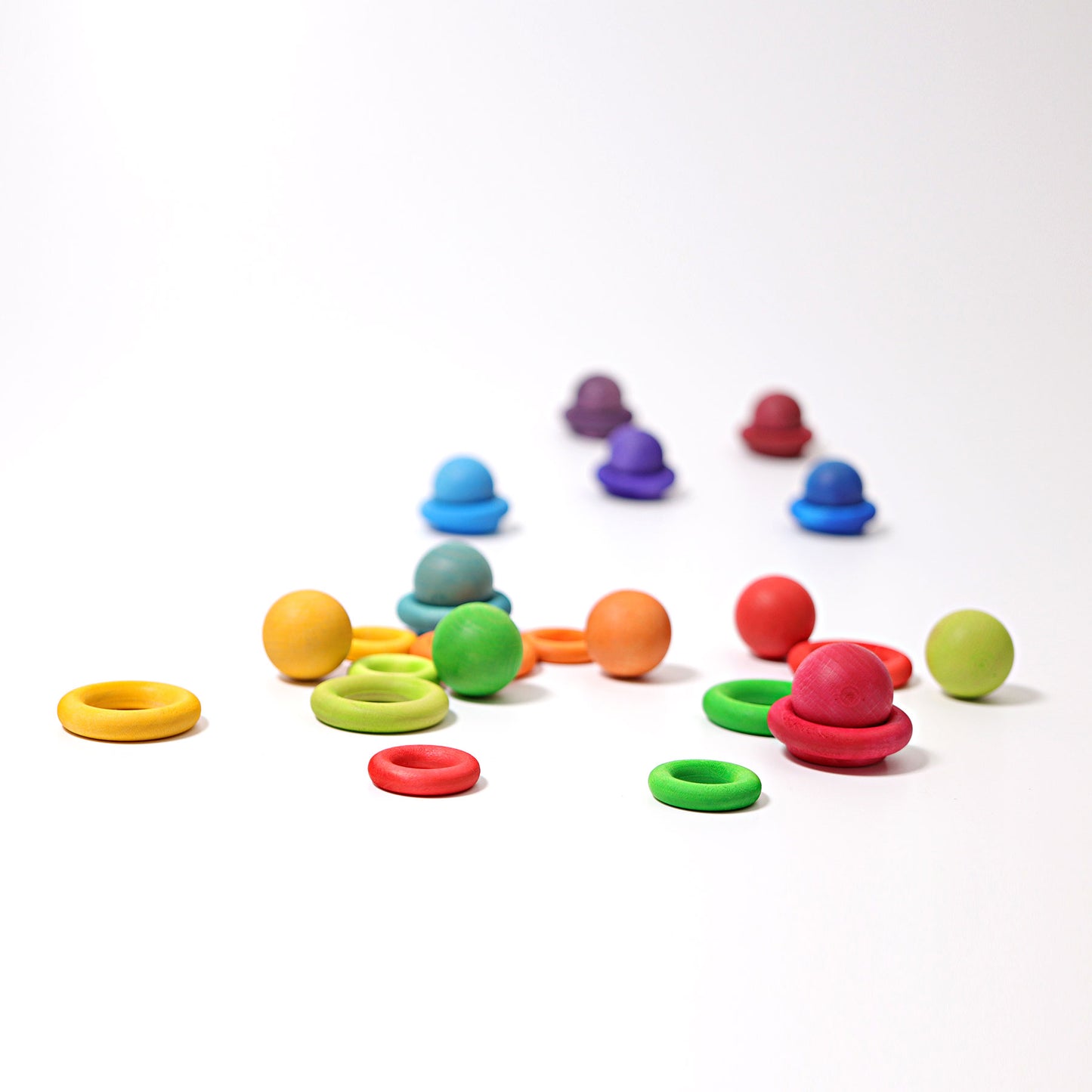 Grimm's Building Rings Pastel - Bueno Blocks