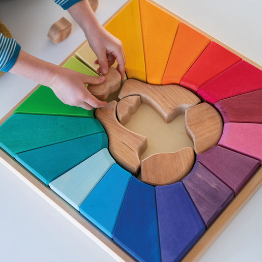 Grimm's Building Set Rainbow Lion - Bueno Blocks