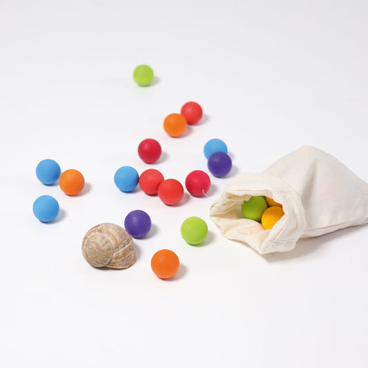 Grimm's Wooden Marbles - Bueno Blocks