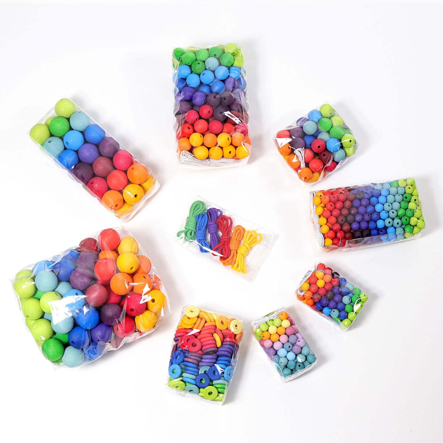 GRIMM'S 120 Small Wooden Beads