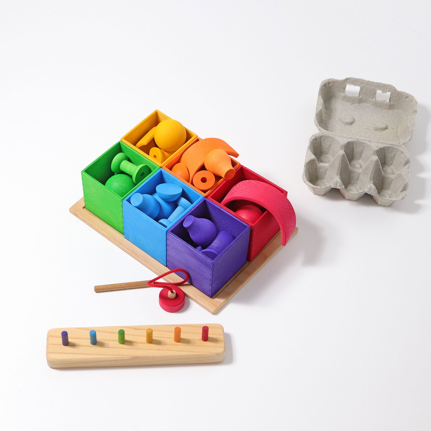 Grimm's 6-piece Sorting Helper - Bueno Blocks