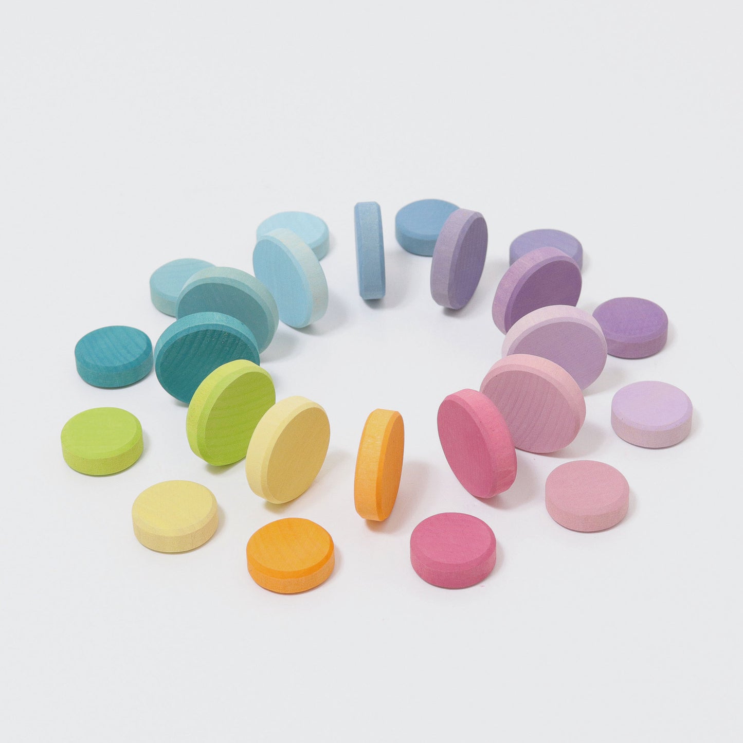 Grimm's Wooden Pastel Coins - Bueno Blocks