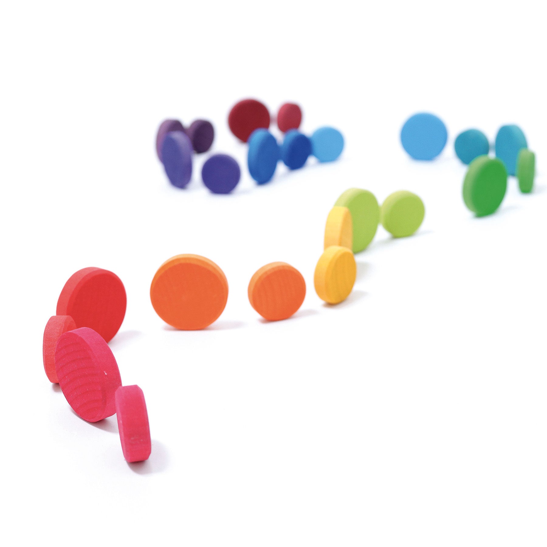 Grimm's Wooden Rainbow Coins - Bueno Blocks