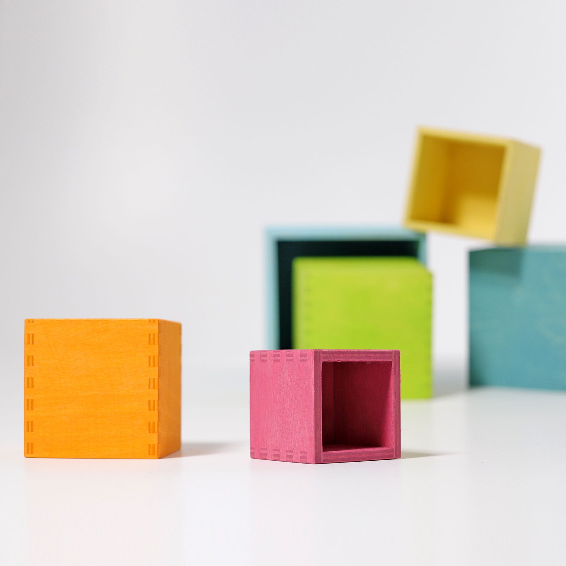 Grimm's Large Set of Boxes Pastel - Bueno Blocks