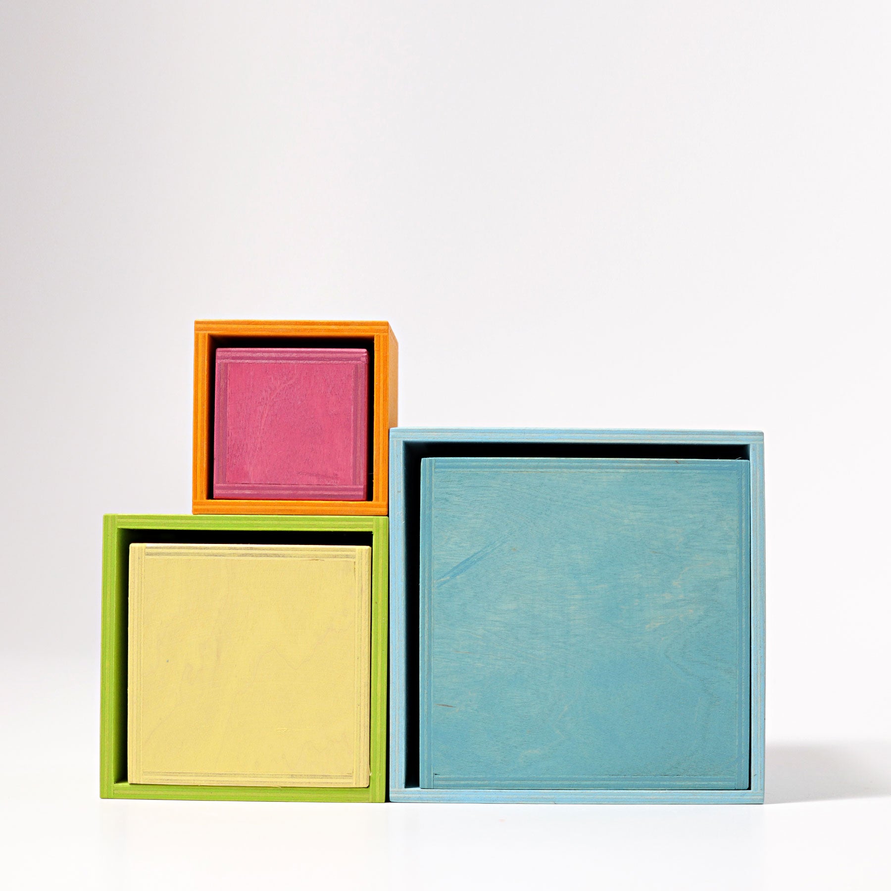 Grimm's Large Set of Boxes Pastel - Bueno Blocks