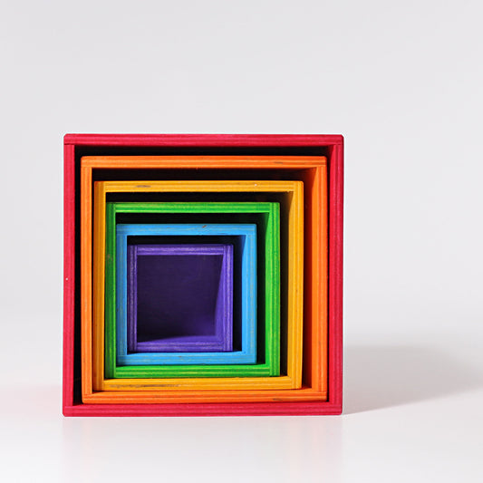 Grimm's Large Set of Boxes Rainbow - Bueno Blocks