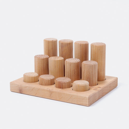 Grimm's Stacking Game Small Natural Rollers - Bueno Blocks
