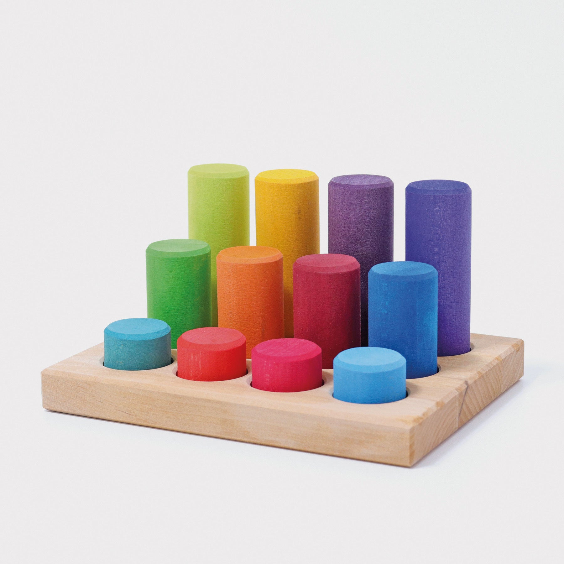 Grimm's Stacking Game Small Rainbow Rollers - Bueno Blocks