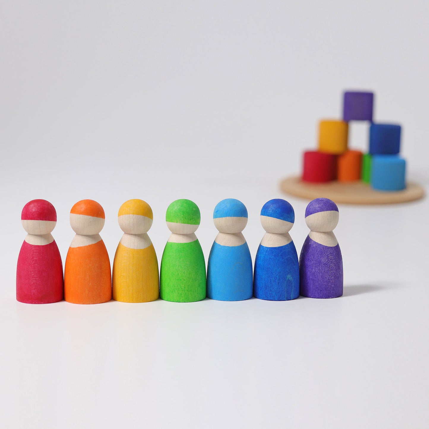 Grimm's Seven Friends in Bowls - Bueno Blocks