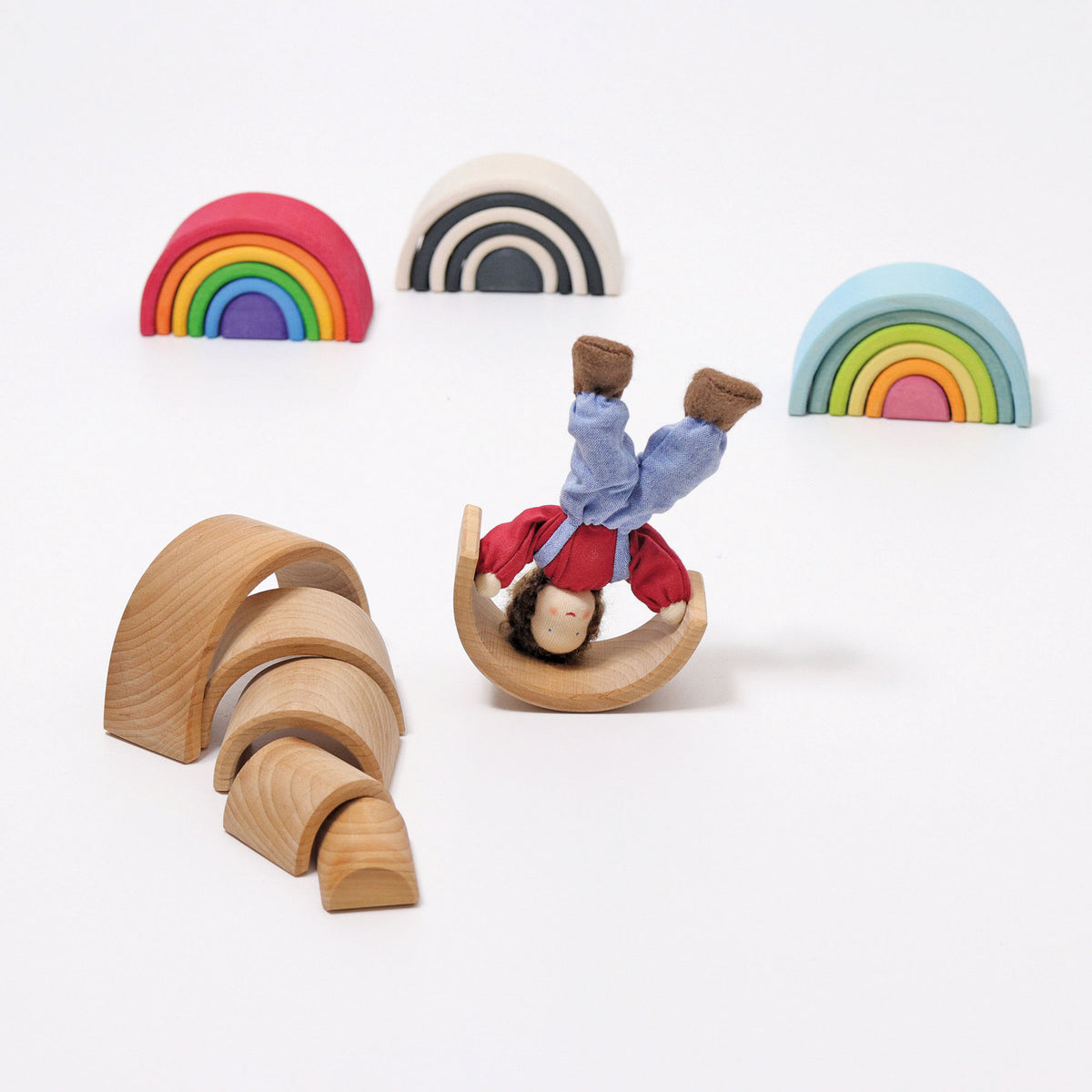 Grimm's Small Natural Rainbow - Bueno Blocks