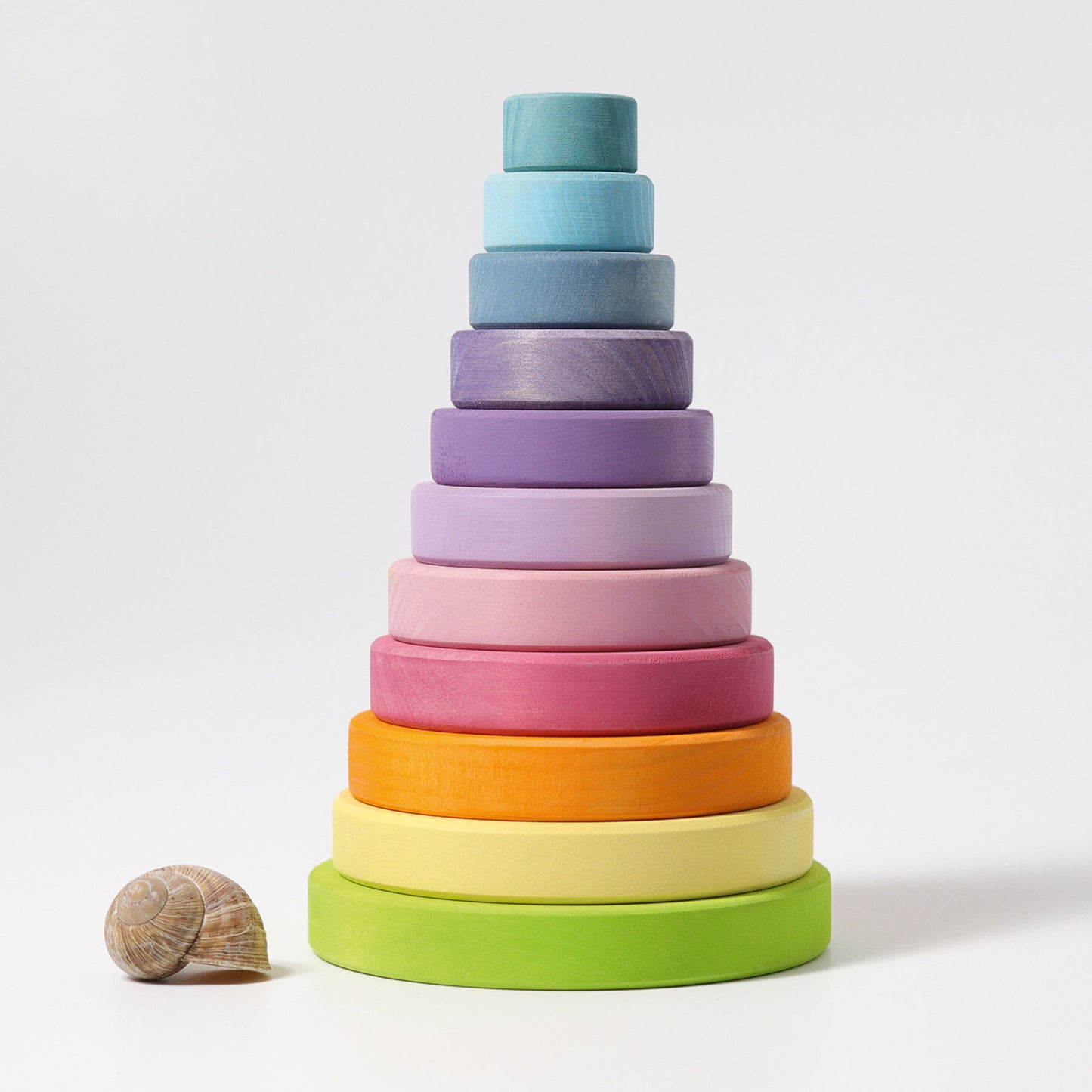 Grimm's Pastel Conical Tower - Bueno Blocks