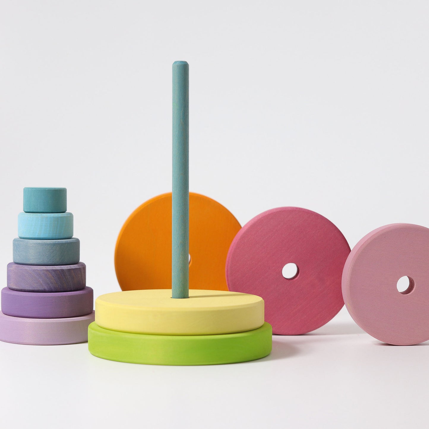 Grimm's Pastel Conical Tower - Bueno Blocks
