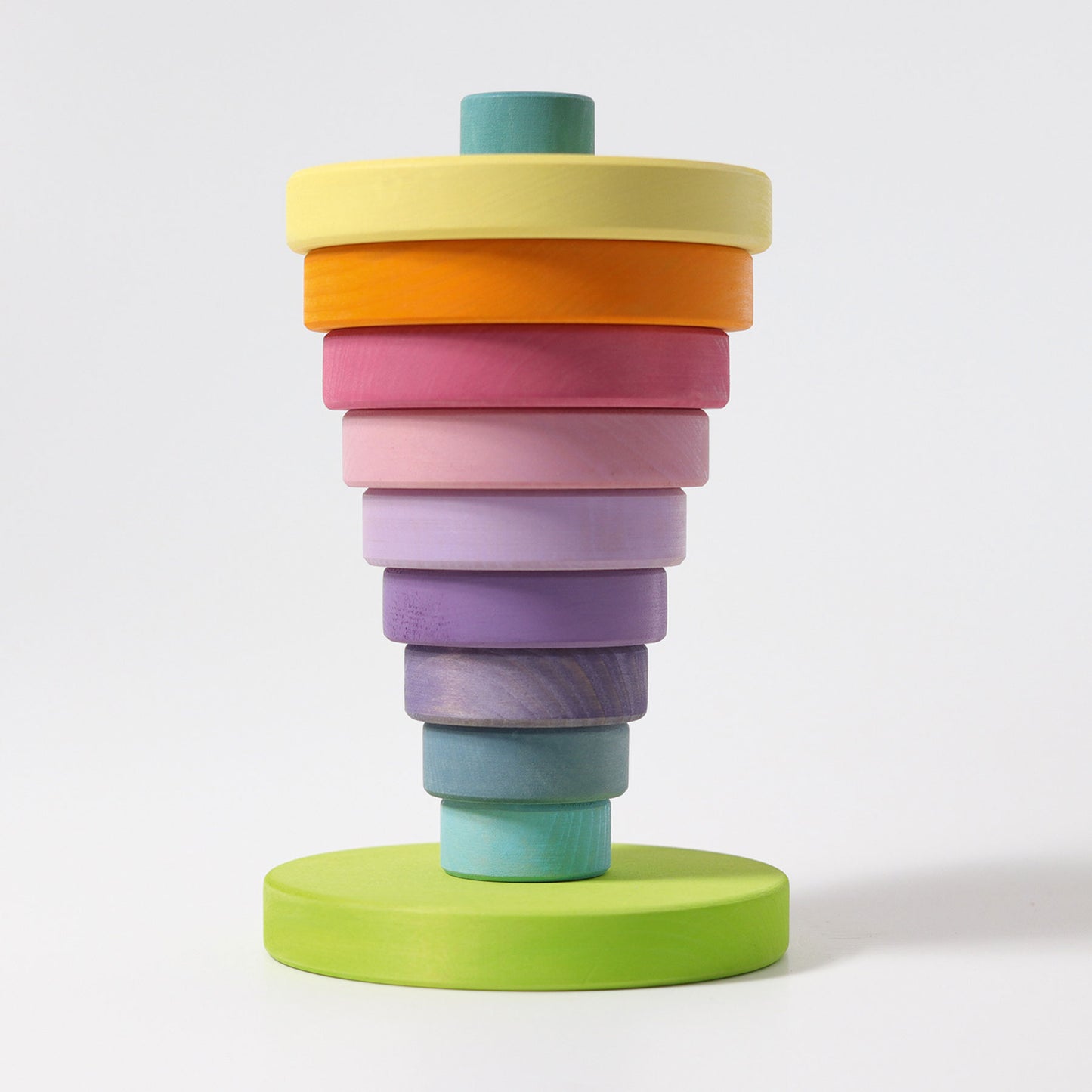 Grimm's Pastel Conical Tower - Bueno Blocks