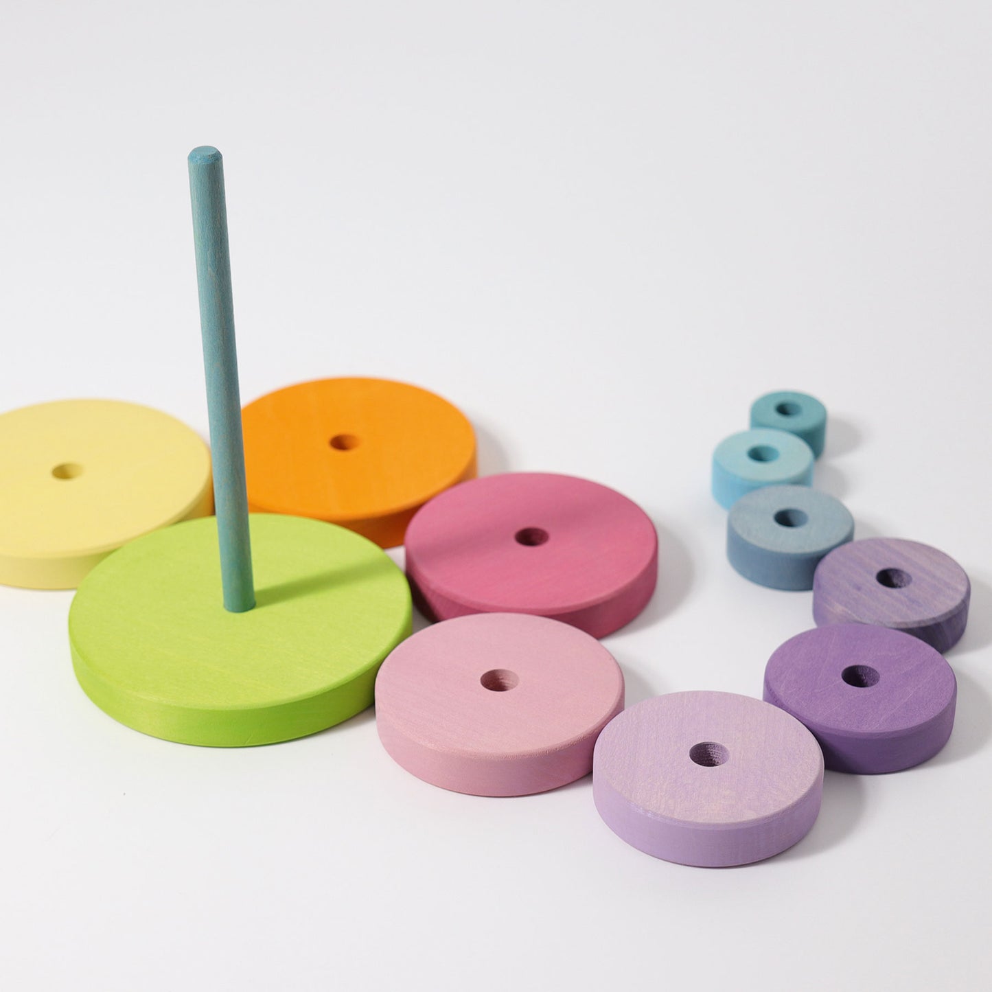 Grimm's Pastel Conical Tower - Bueno Blocks