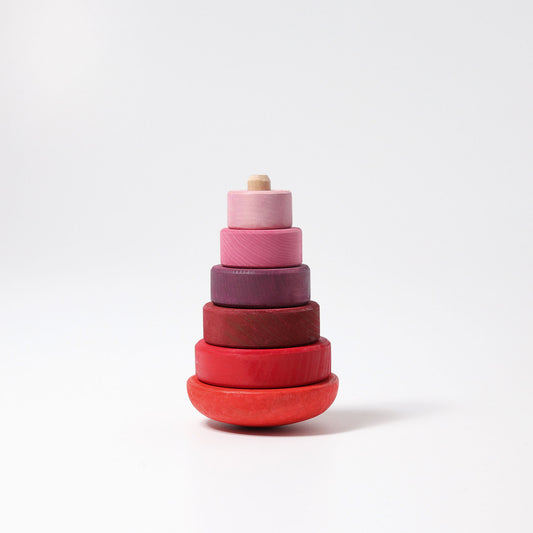 Grimm's Pink Wobbly Stacking Tower Malaysia - Bueno Blocks