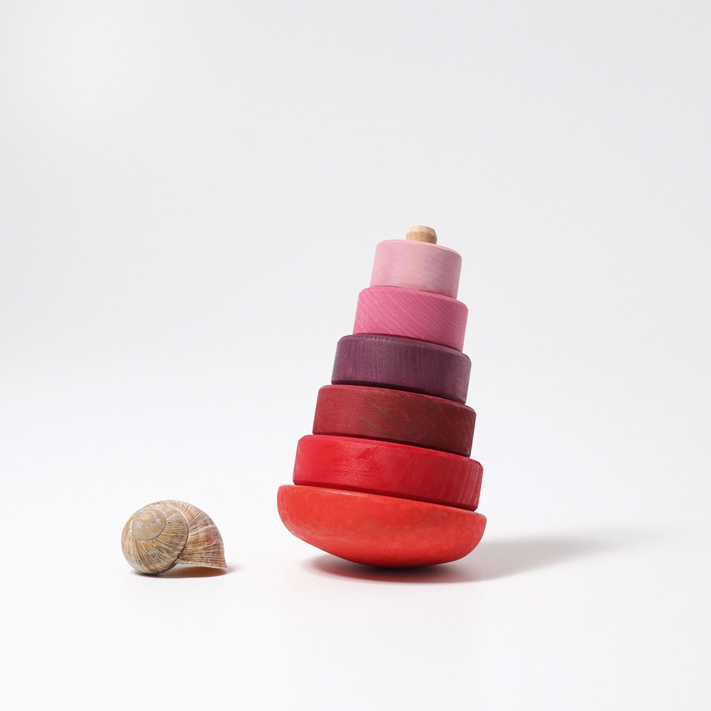 Grimm's Pink Wobbly Stacking Tower Malaysia - Bueno Blocks
