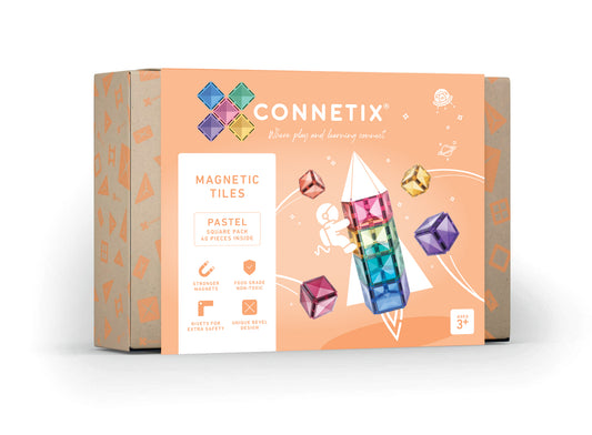 CONNETIX Pastel Square Pack 40pc