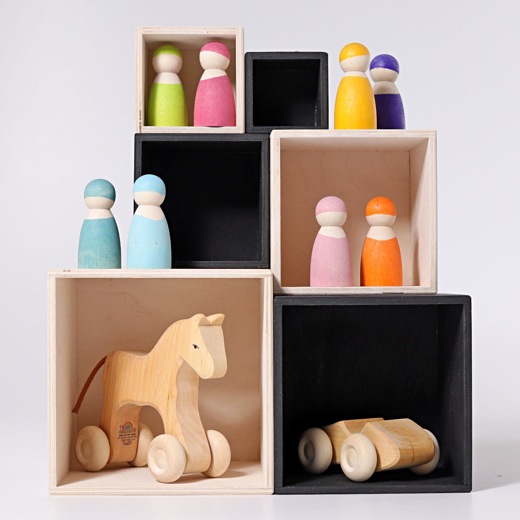 GRIMM'S Large Set of Boxes Rainbow - Bueno Blocks