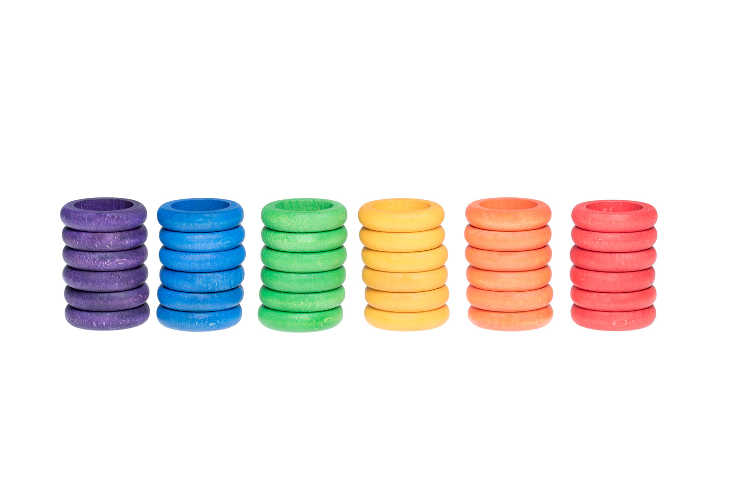 Grapat Rings (6 Rainbow Colours) - Bueno Blocks